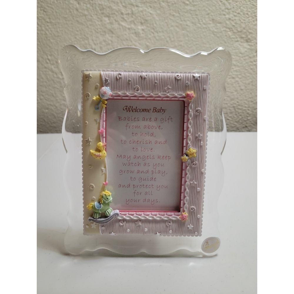 Music Box Picture Frame Twinkle Twinkle‎ Little Star Sentiments 9x7 Photo